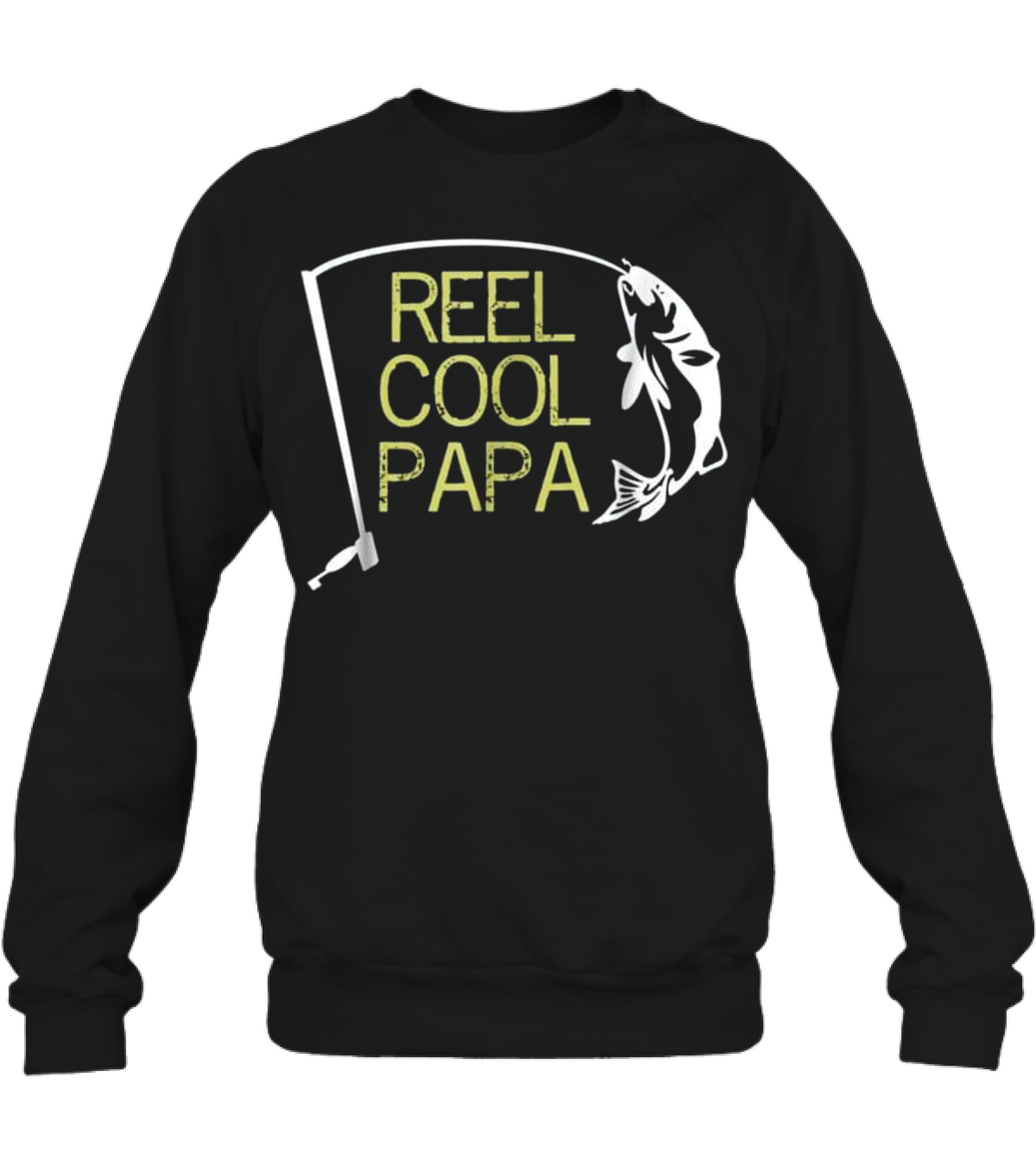 Father's Day Gift Fishing Reel Cool Pap Crewneck Sweatshirt