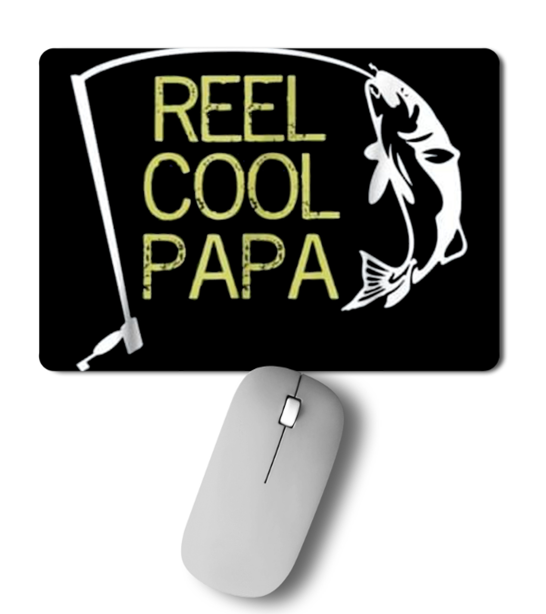 Father's Day Gift Fishing Reel Cool Pap Mousepad