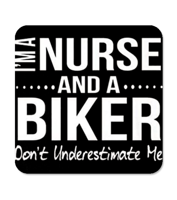 Nurse and A Biker Motorcycle Gifts Coaster Nurse and A Biker Motorcycle Gifts Coaster