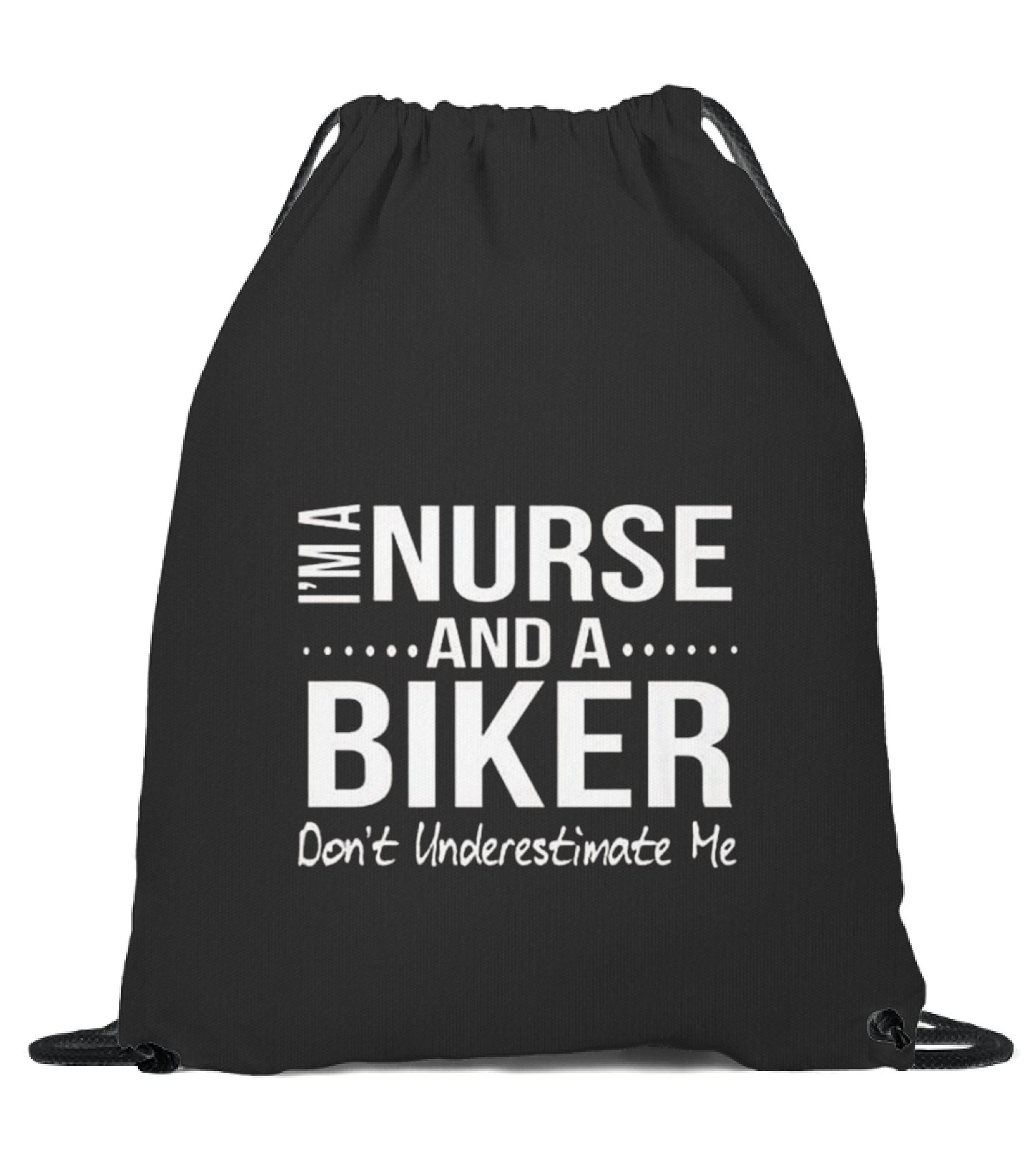 Nurse and A Biker Motorcycle Gifts Drawstring Bag