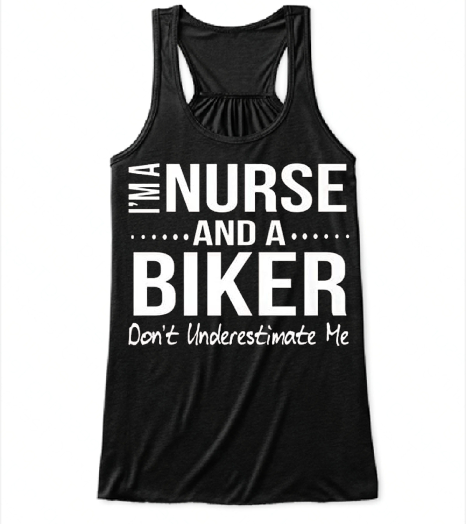 Nurse and A Biker Motorcycle Gifts Flowy Tank Top