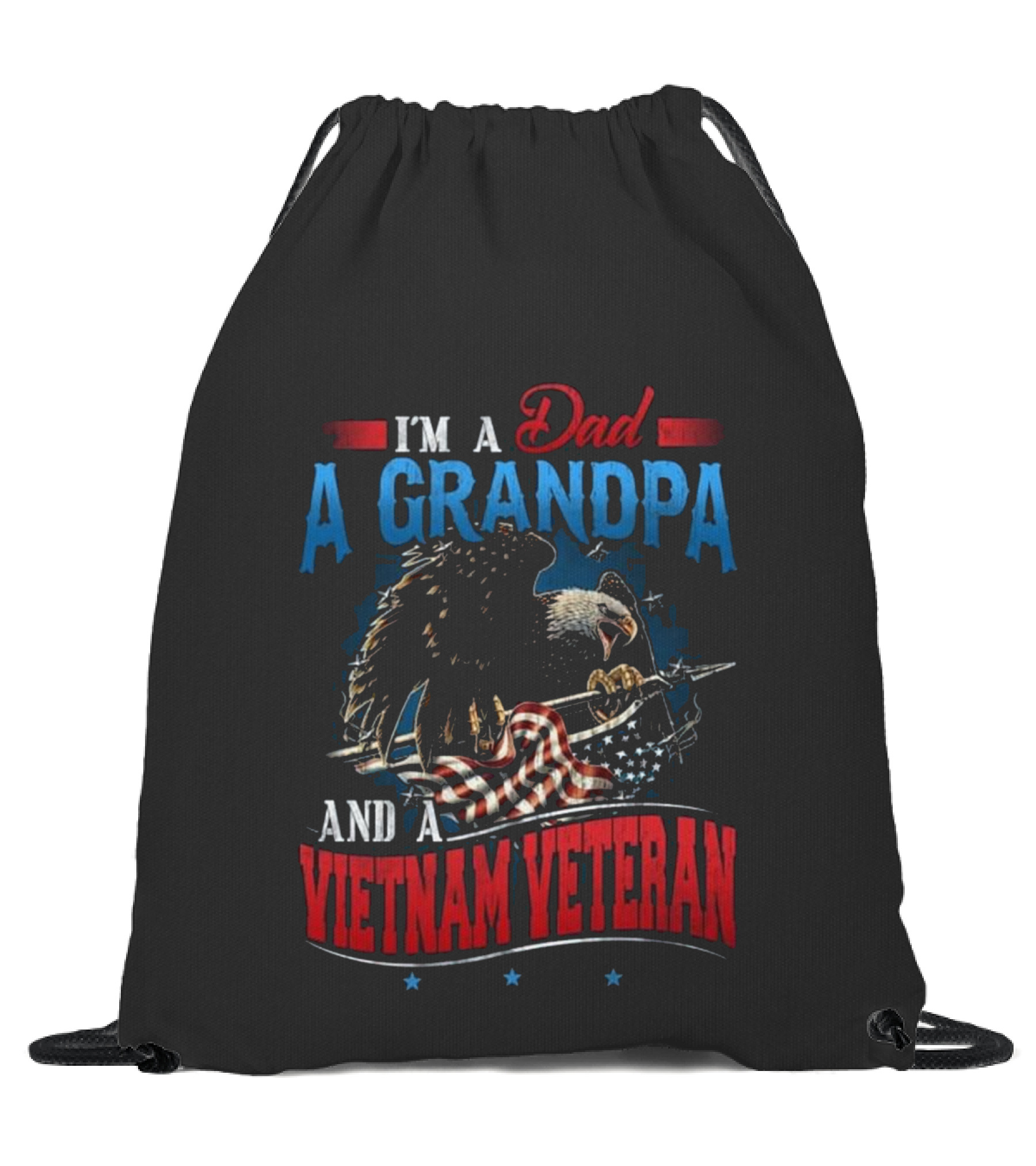 Father's Day I'm A Dad A Grandpa Drawstring Bag