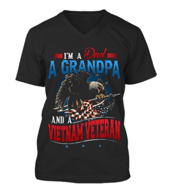 Father's Day I'm A Dad A Grandpa V-Neck Unisex T-Shirt Father's Day I'm A Dad A Grandpa V-Neck Unisex T-Shirt