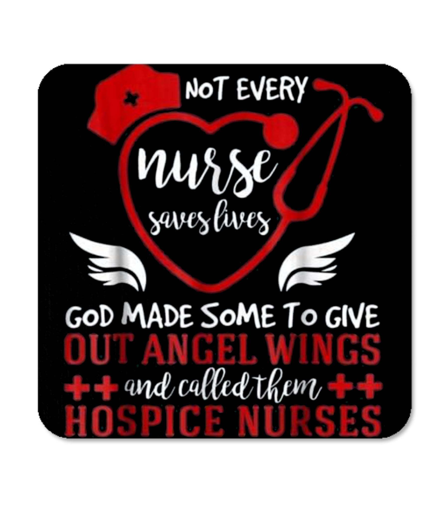 Nurse Angel - Hospice Nurse Coaster 