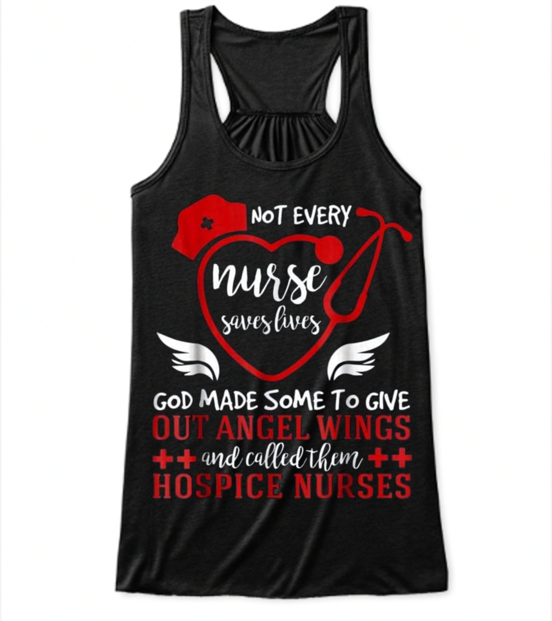 Nurse Angel - Hospice Nurse Flowy Tank Top