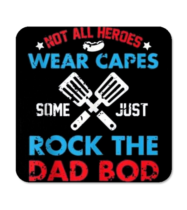 Fathers Day Dad Grilling Gift - Hero Dad Bo Coaster Fathers Day Dad Grilling Gift - Hero Dad Bo Coaster