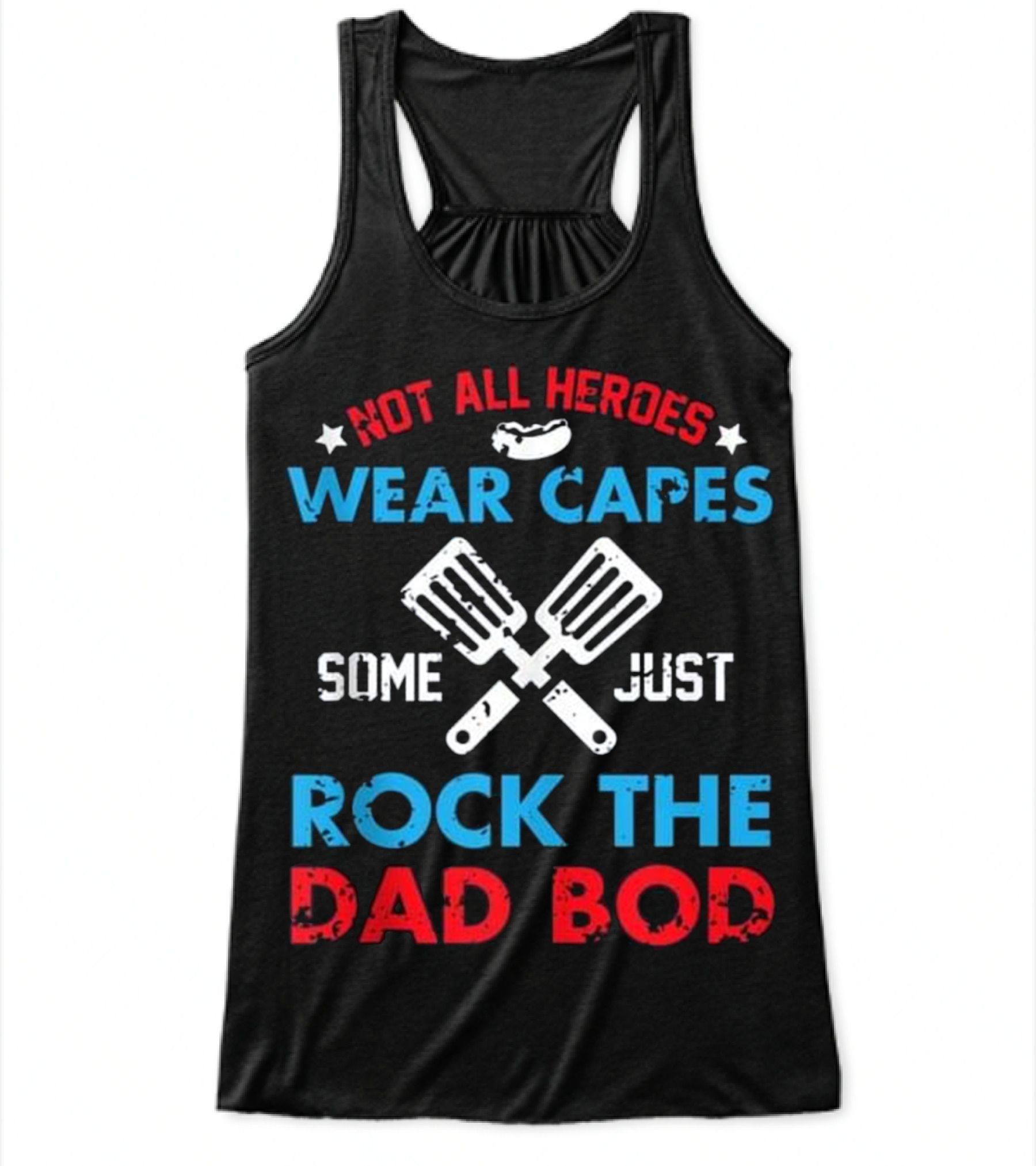 Fathers Day Dad Grilling ...Flowy Tank Top 