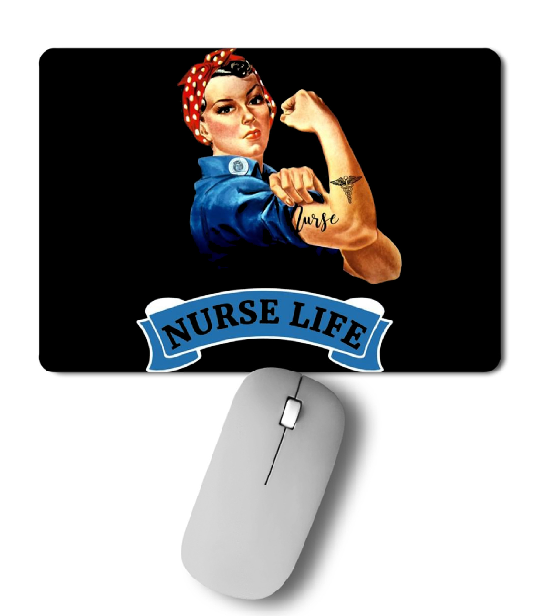 Nurse Appreciation Gifts NURSE LIFE Day W Mousepad