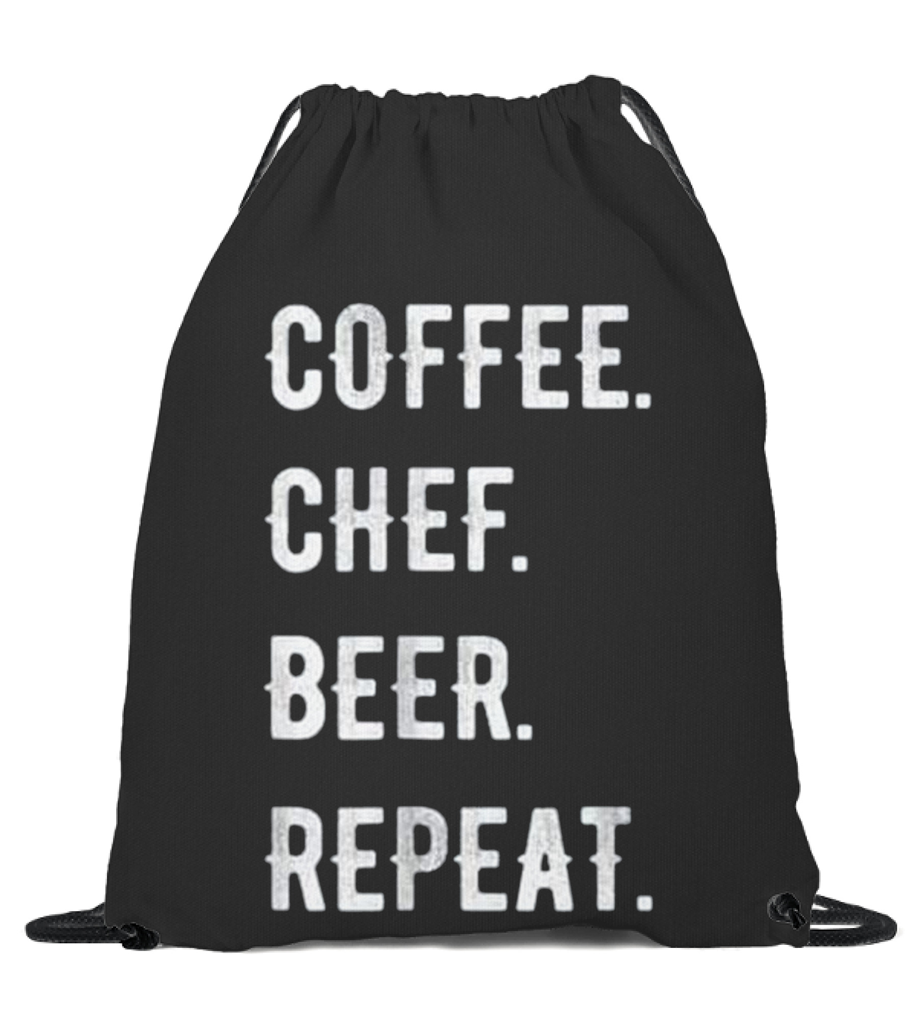 Fathers Day Coffee Chef B...Drawstring Bag 