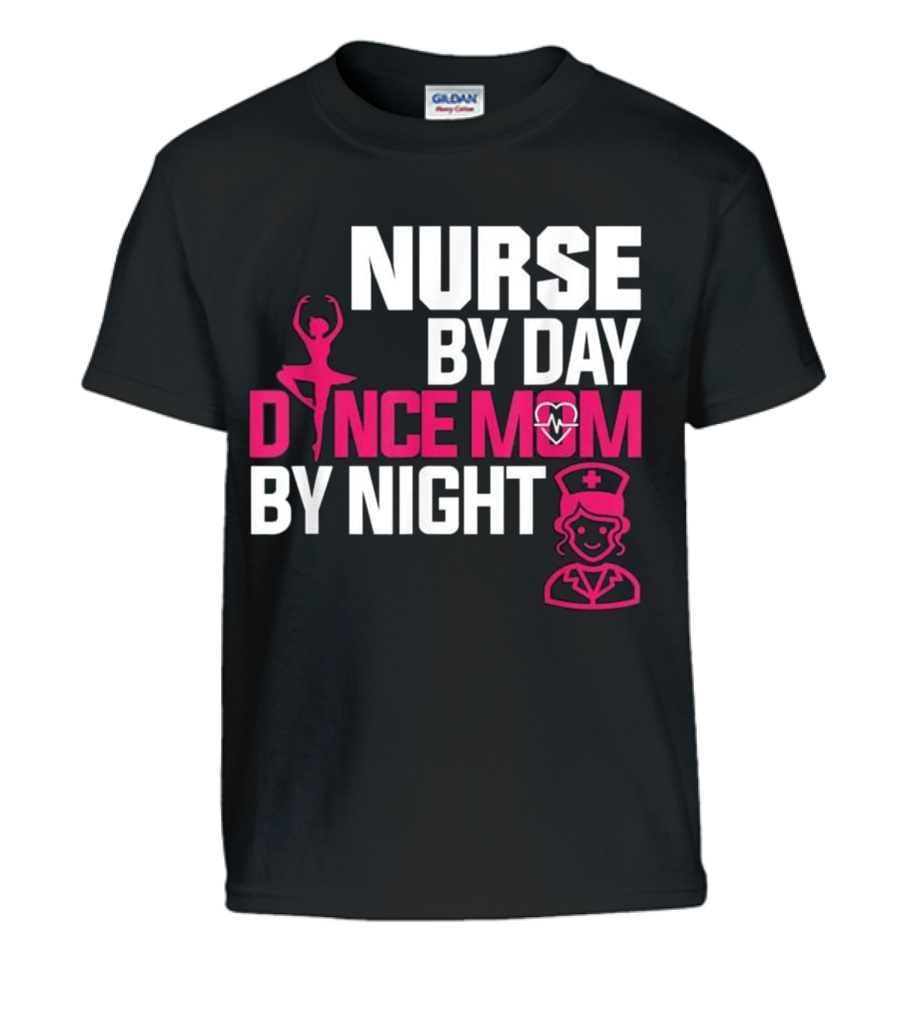 Nurse By Day Dance Mom By Night Kids T-Shirt