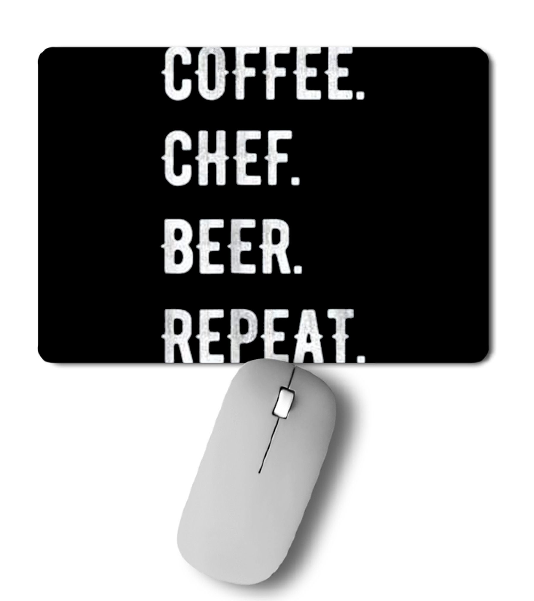 Fathers Day Coffee Chef Beer Repeat Mousepad