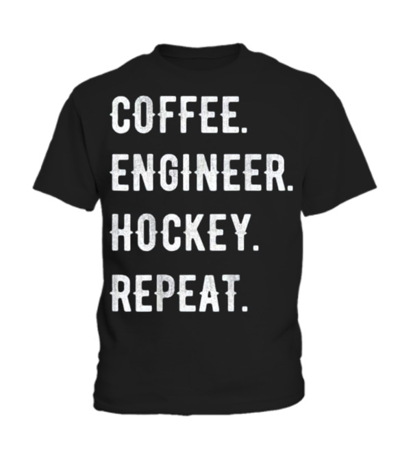 Fathers Day Coffee Engineer Hockey Toddler T-Shirt Fathers Day Coffee Engineer Hockey Toddler T-Shirt