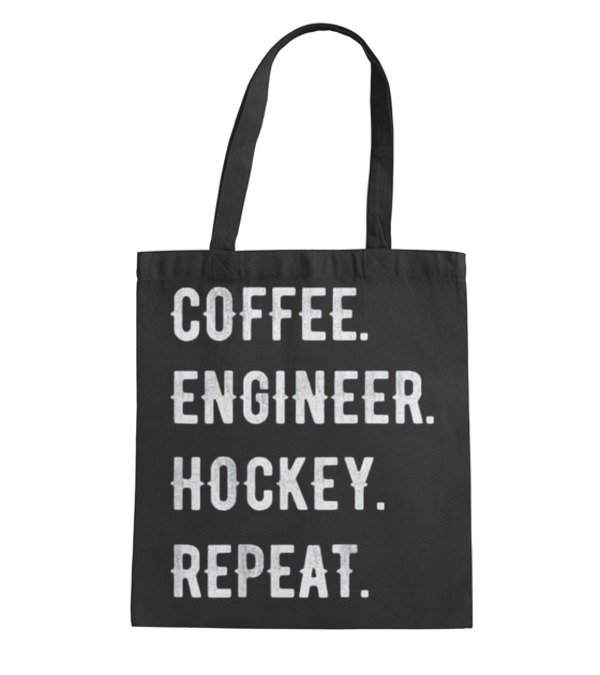 Fathers Day Coffee Engineer Hockey Tote Bag Fathers Day Coffee Engineer Hockey Tote Bag