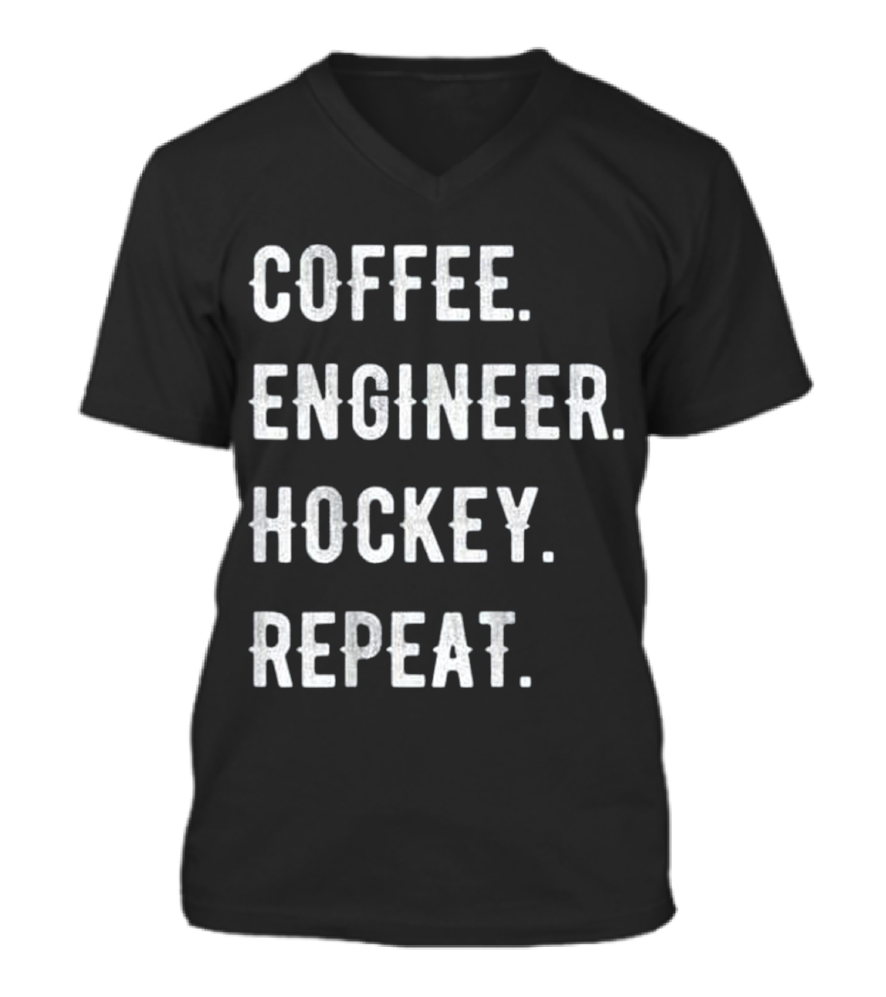 Fathers Day Coffee Engine...V-Neck Unisex T-Shirt 
