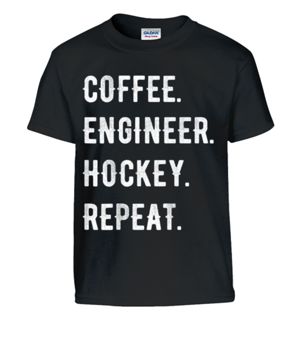 Fathers Day Coffee Engineer Hockey Repe Kids T-Shirt Fathers Day Coffee Engineer Hockey Repe Kids T-Shirt