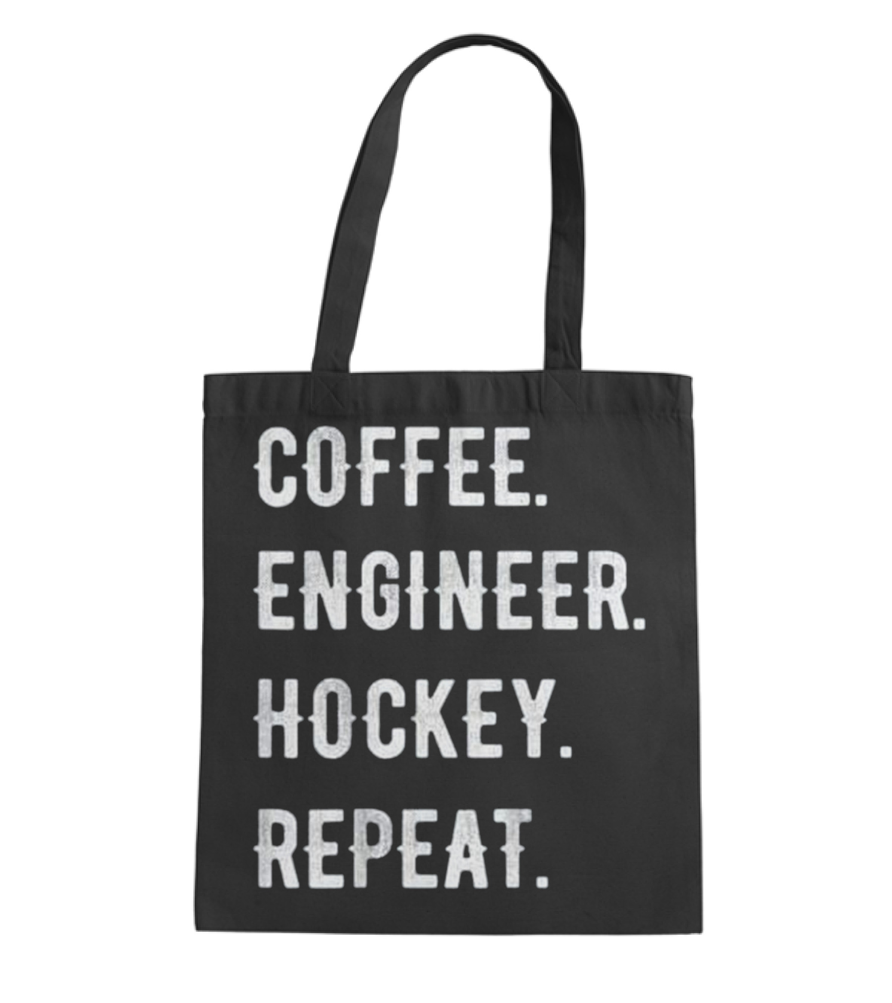 Fathers Day Coffee Engineer Hockey Repe Tote Bag