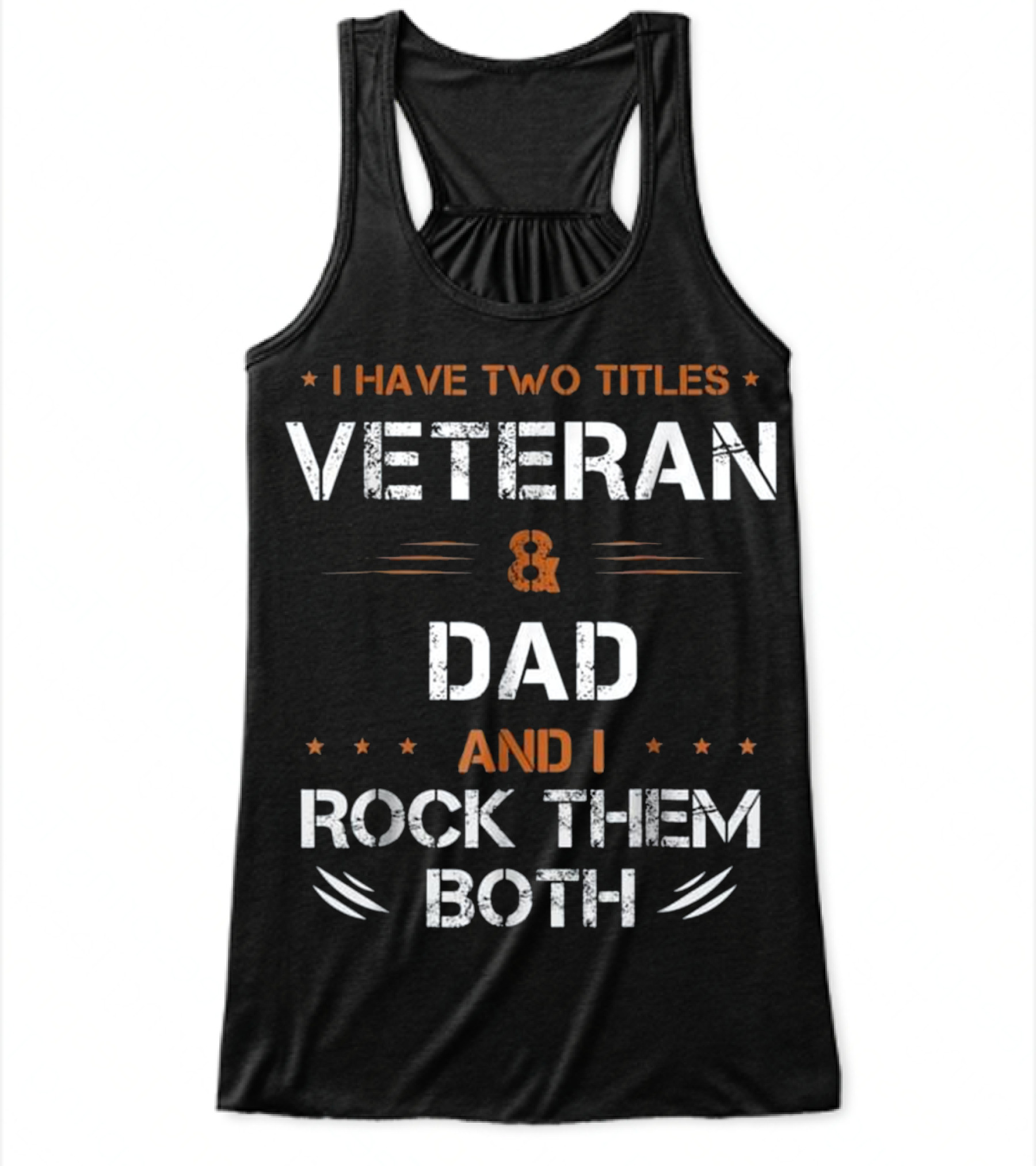 Fathers Day I Have 2 Titles Dad a Flowy Tank Top