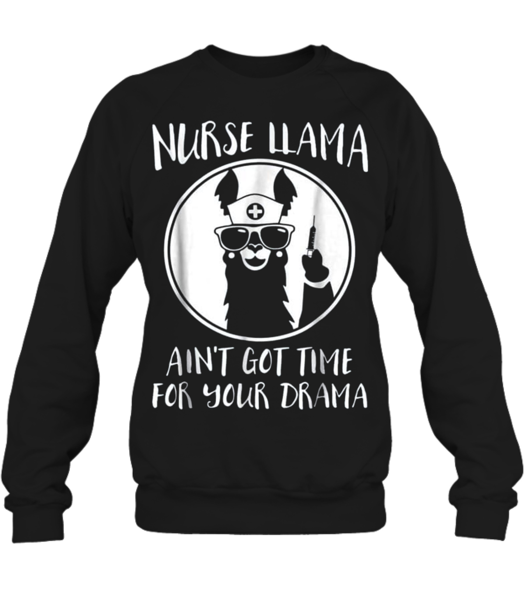 Nurse Llama Crewneck Sweatshirt 