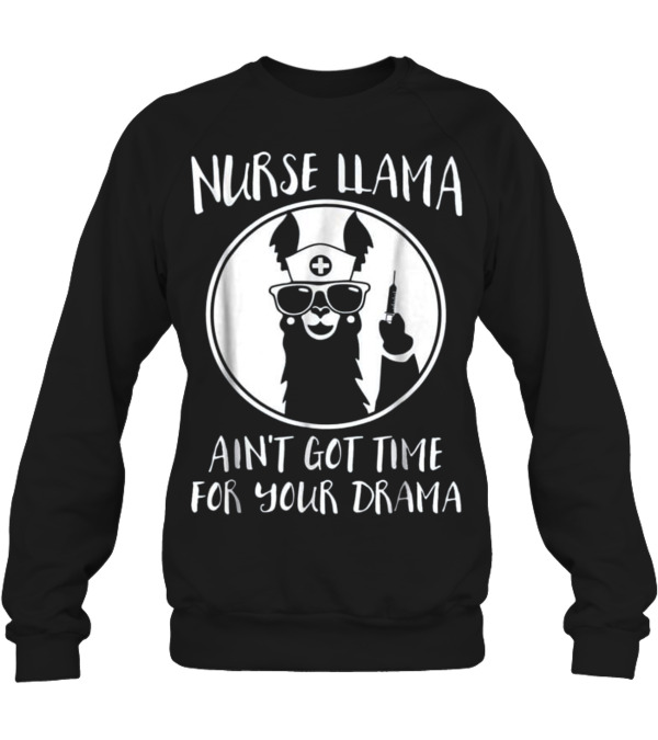 Nurse Llama Crewneck Sweatshirt Nurse Llama Crewneck Sweatshirt