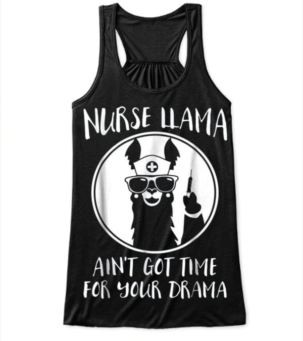 Nurse Llama Flowy Tank Top Nurse Llama Flowy Tank Top