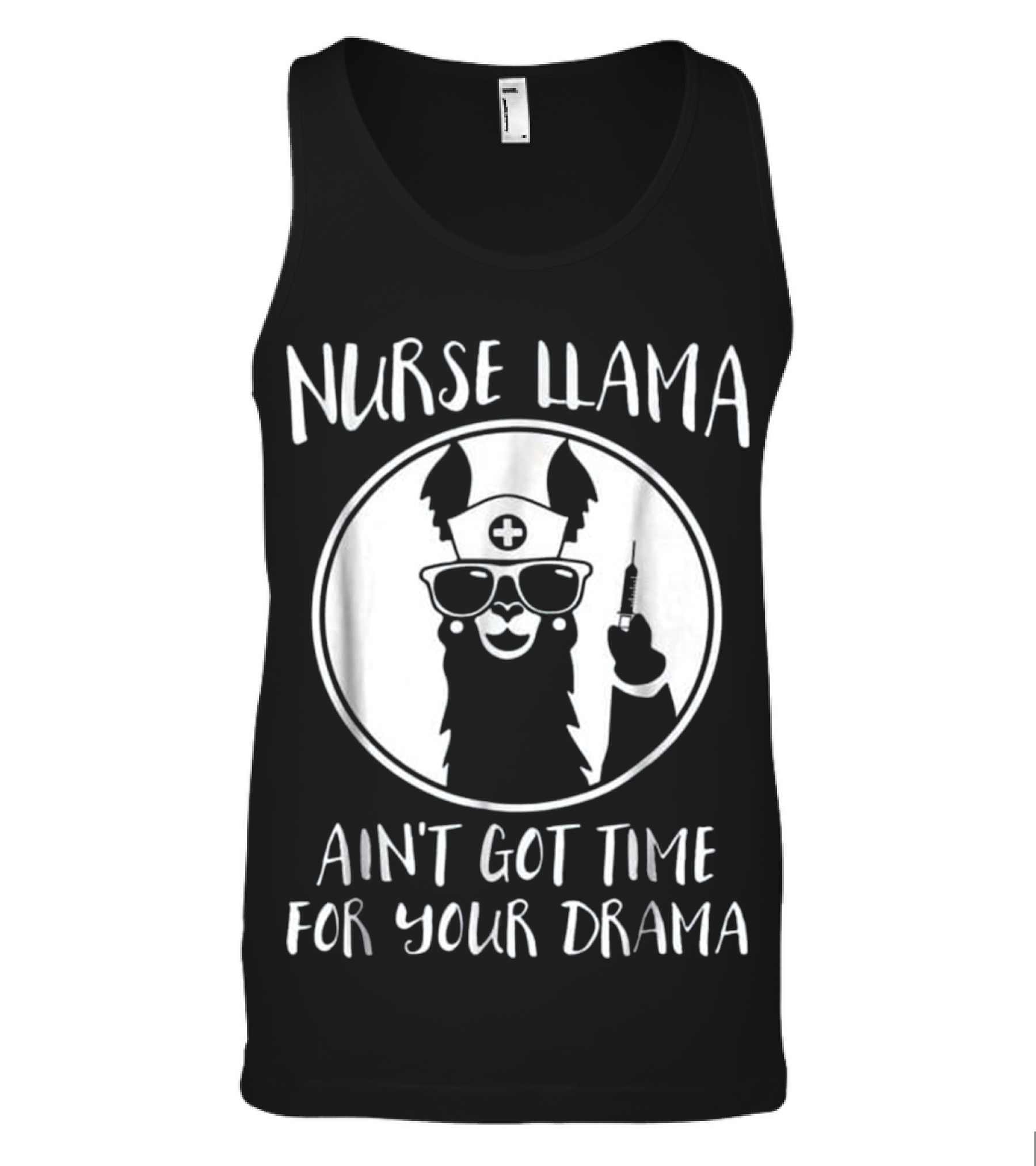 Nurse Llama Tank Top