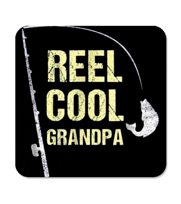 Fishing Grandpa Funny Dad Fathers D Coaster Fishing Grandpa Funny Dad Fathers D Coaster