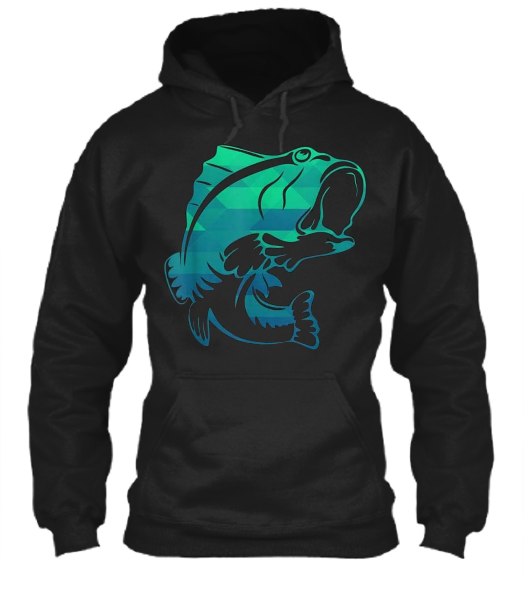Fishing - Bass Fish Tee Hoodie