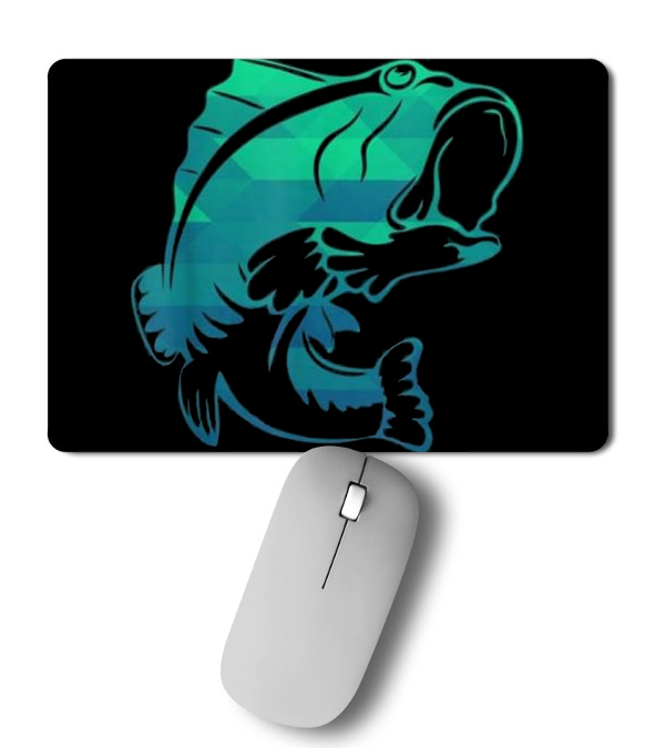 Fishing - Bass Fish Tee Mousepad Fishing - Bass Fish Tee Mousepad