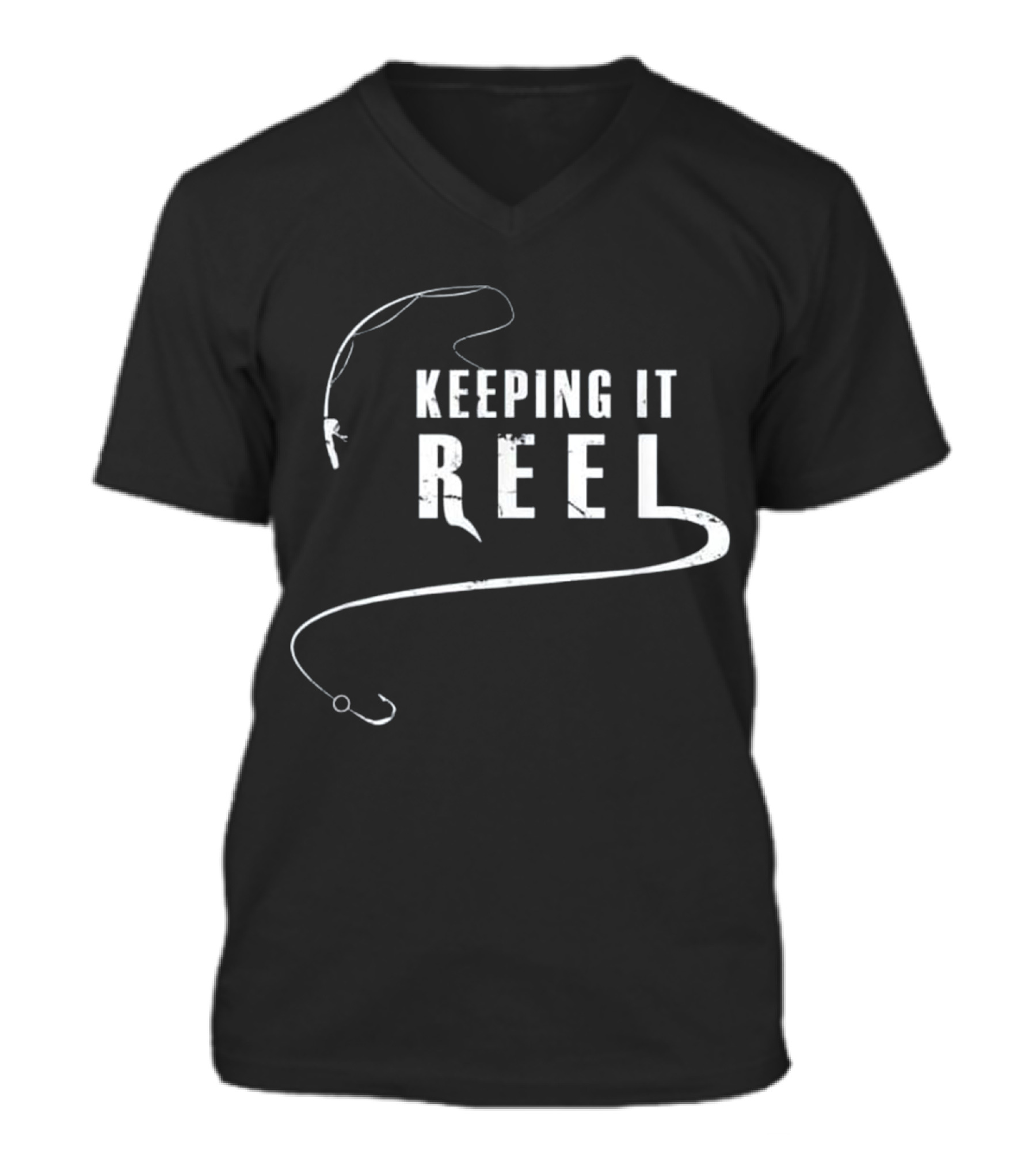 Fishing - Keeping it REEL V-Neck Unisex T-Shirt 