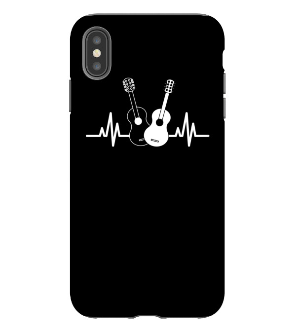 Acoustic Guitar Heartbeat Musician iPhone XS Max Case Acoustic Guitar Heartbeat Musician iPhone XS Max Case