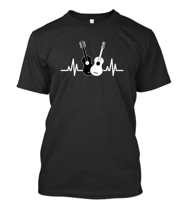 Acoustic Guitar Heartbeat Musician T-Shirt Acoustic Guitar Heartbeat Musician T-Shirt