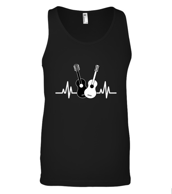 Acoustic Guitar Heartbeat Musician Tank Top Acoustic Guitar Heartbeat Musician Tank Top