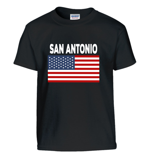 America Flag Basic San Antonio Kids T-Shirt America Flag Basic San Antonio Kids T-Shirt