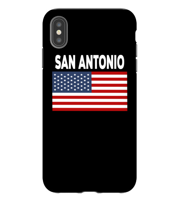 America Flag Basic San Antonio iPhone XS Max Case America Flag Basic San Antonio iPhone XS Max Case