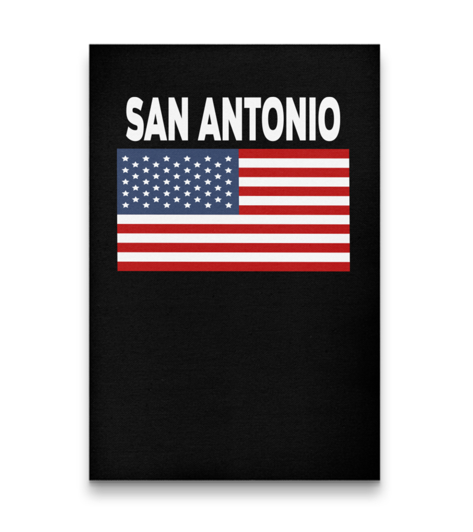 America Flag Basic San Antonio Vertical Canvas 20"x27.5"