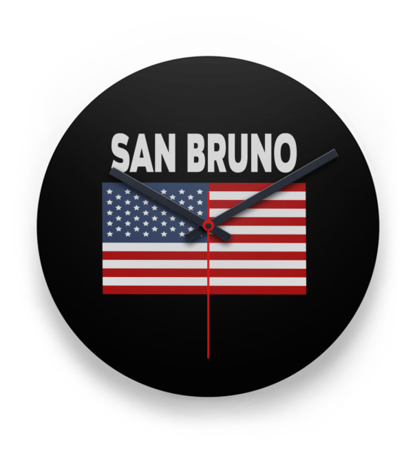 America Flag Basic San Bruno Clock America Flag Basic San Bruno Clock