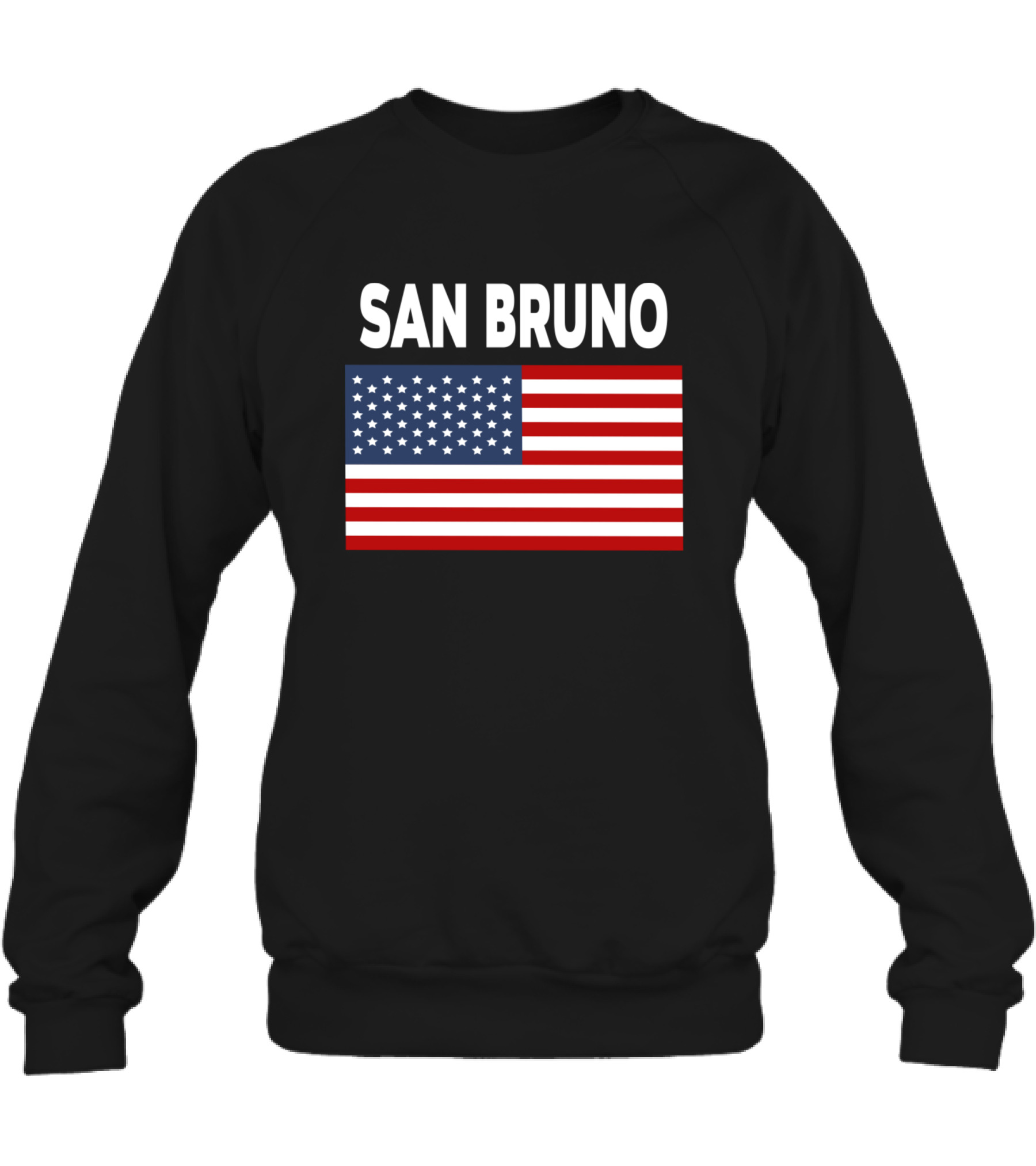 America Flag Basic San Bruno Crewneck Sweatshirt