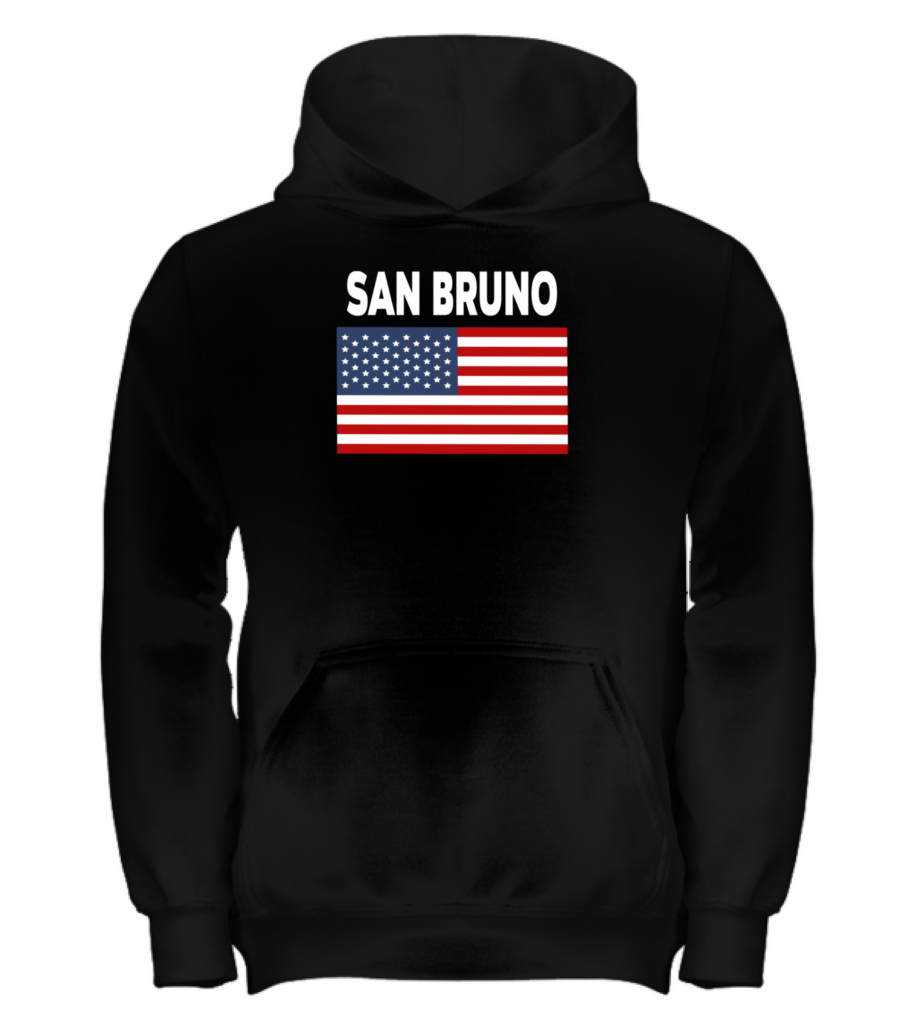 America Flag Basic San Bruno Kids Hoodie