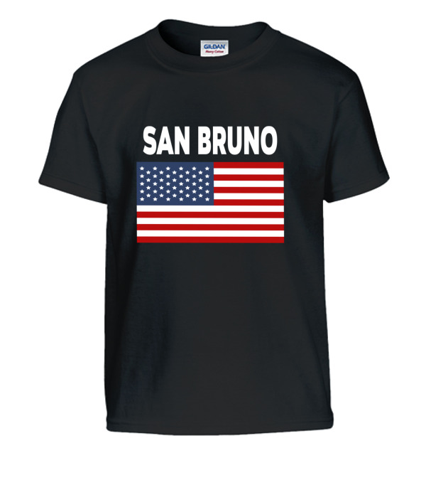 America Flag Basic San Bruno Kids T-Shirt America Flag Basic San Bruno Kids T-Shirt