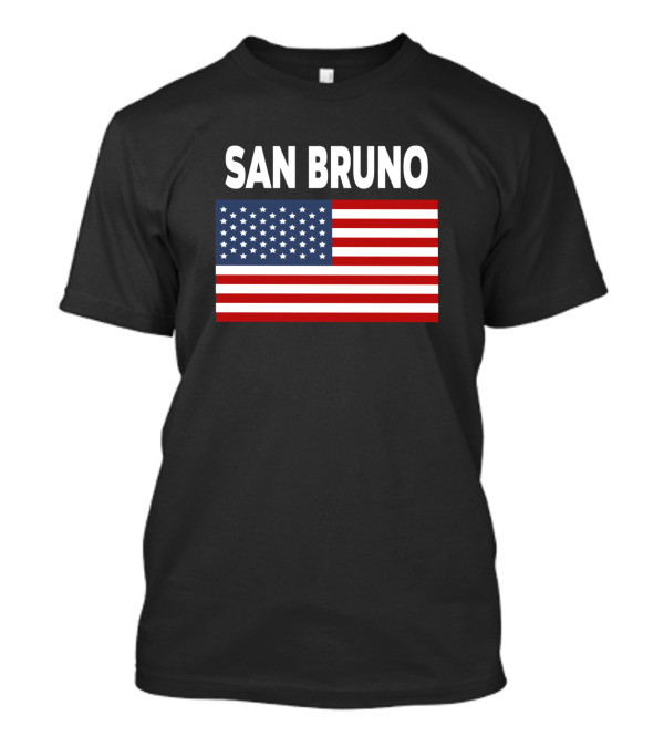 America Flag Basic San Br...T-Shirt America Flag Basic San Br...T-Shirt