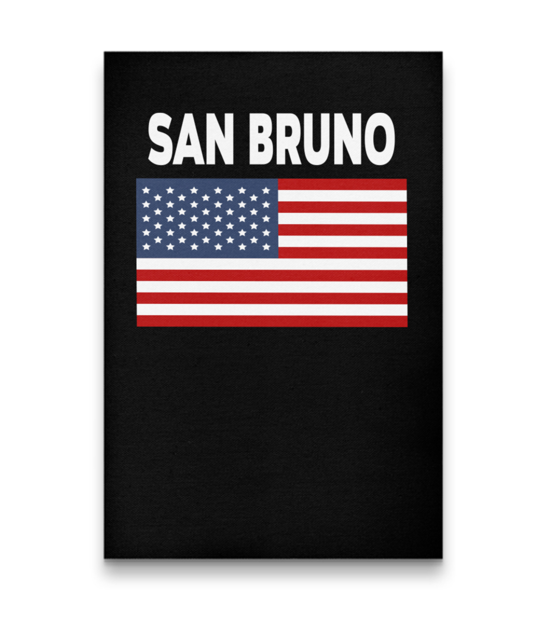 America Flag Basic San Bruno Vertical Canvas 20"x27.5"