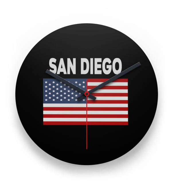 America Flag Basic San Di...Clock America Flag Basic San Di...Clock