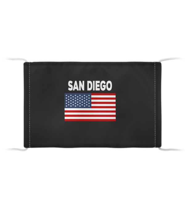 America Flag Basic San Diego Cloth Face Mask America Flag Basic San Diego Cloth Face Mask