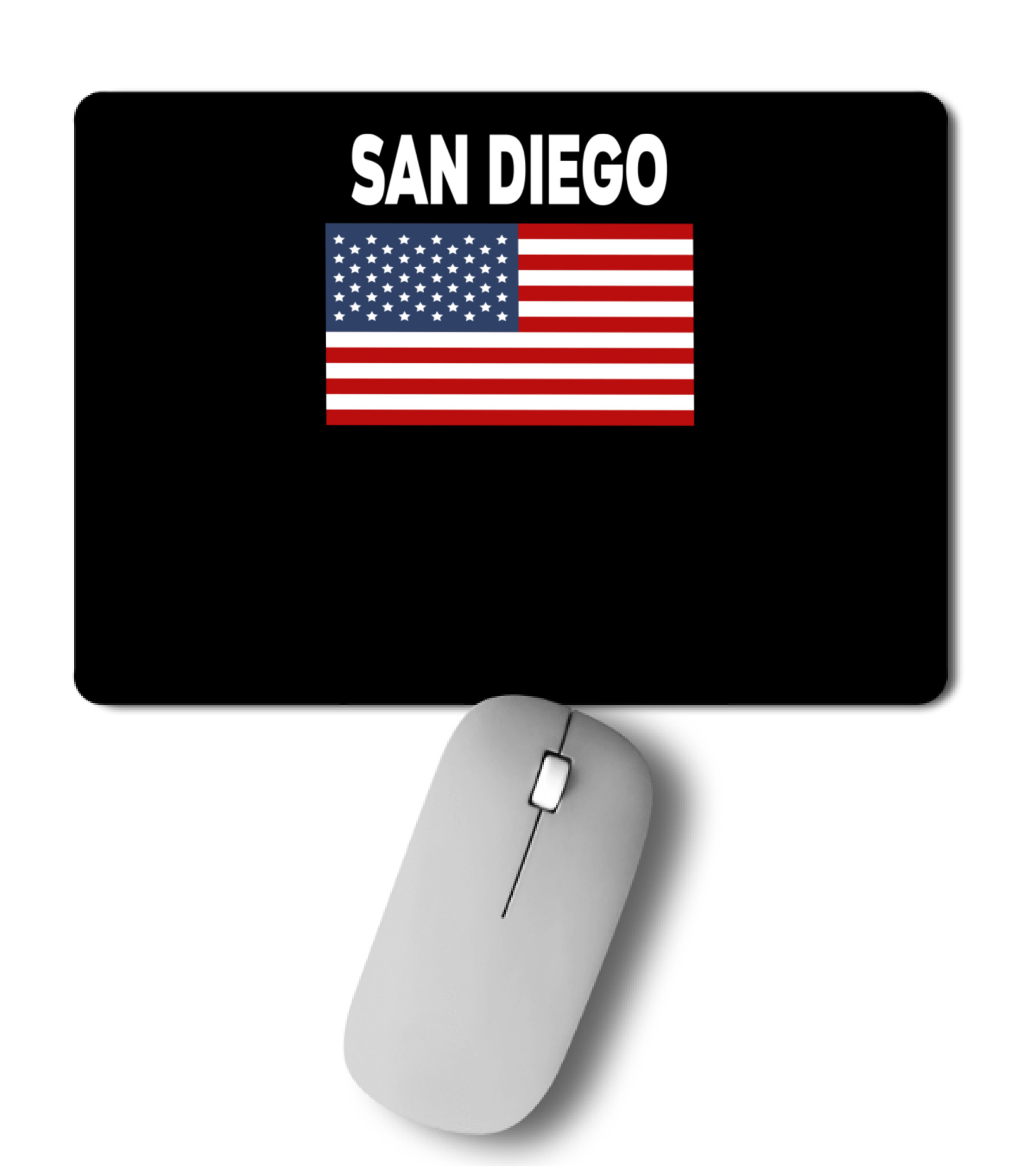 America Flag Basic San Diego Mousepad