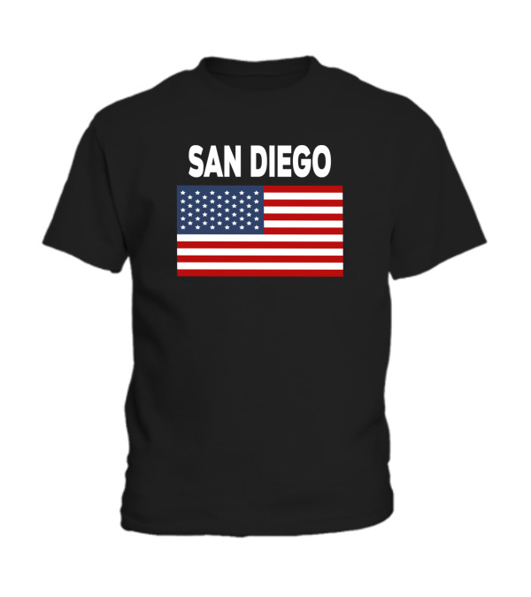 America Flag Basic San Diego Toddler T-Shirt America Flag Basic San Diego Toddler T-Shirt