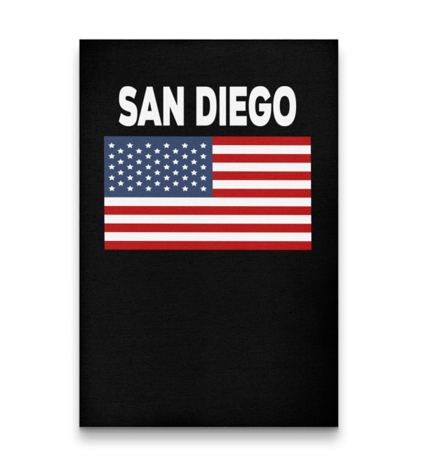 America Flag Basic San Diego Vertical Canvas 20"x27.5" America Flag Basic San Diego Vertical Canvas 20"x27.5"