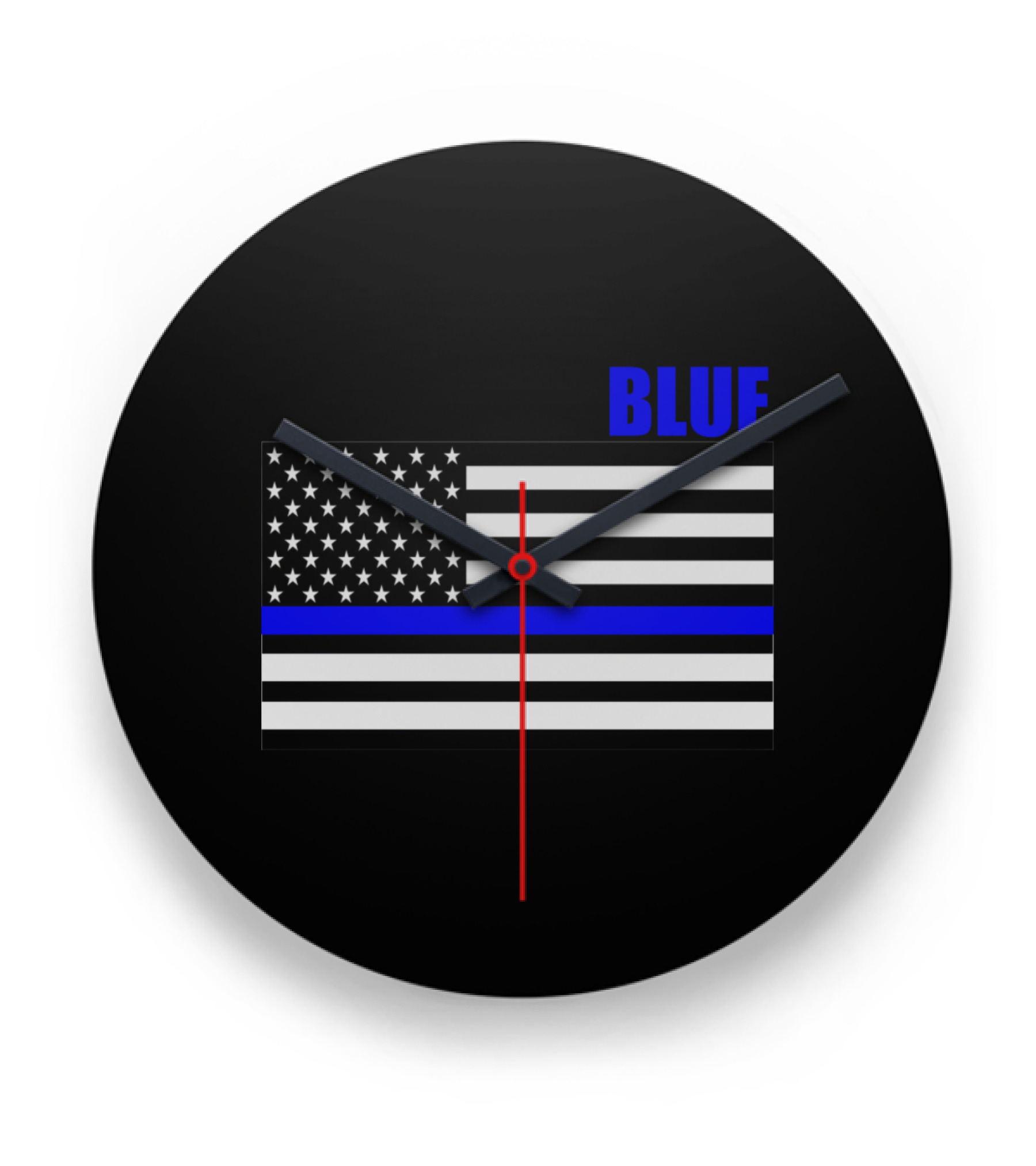 Back The Blue Thin Blue L...Clock 