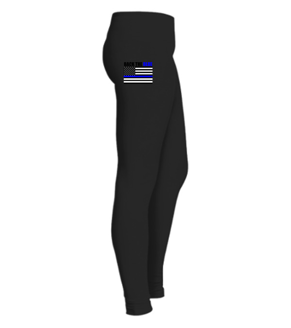 Back The Blue Thin Blue Line Flag Legging Back The Blue Thin Blue Line Flag Legging