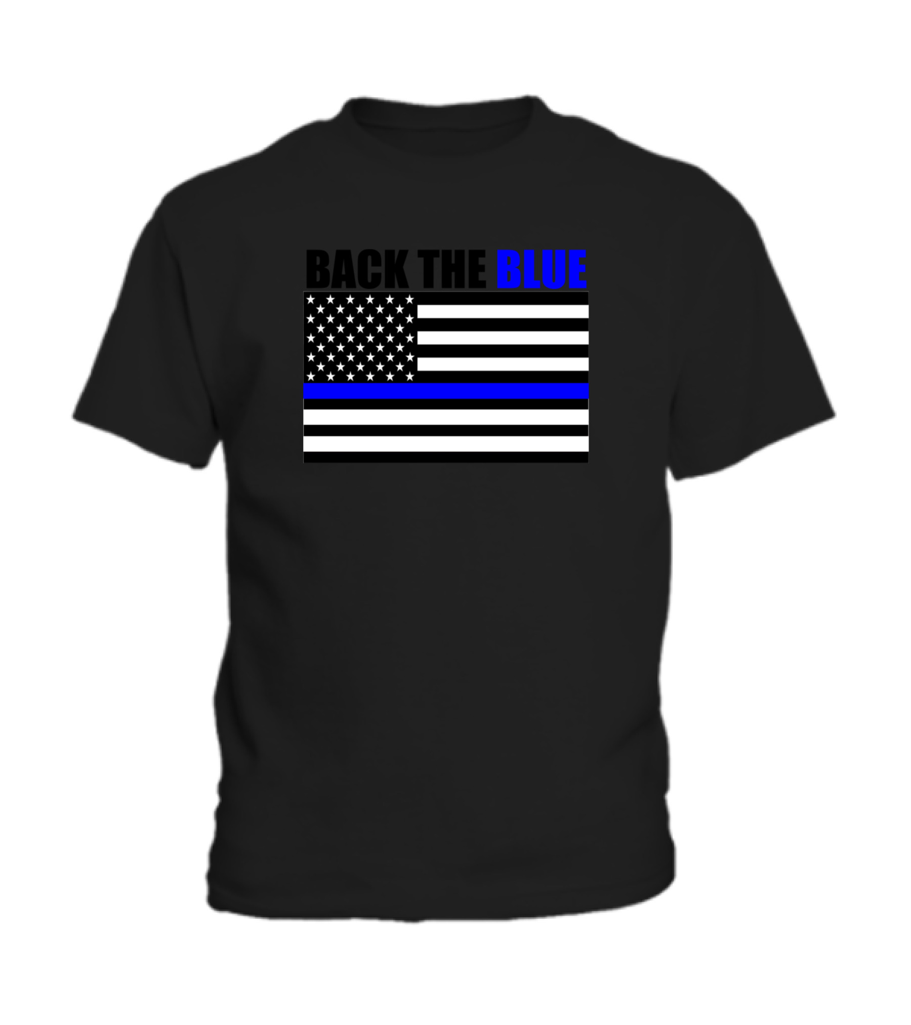 Back The Blue Thin Blue Line Flag Toddler T-Shirt