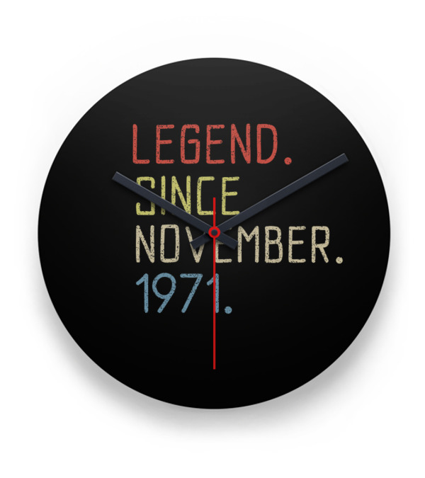 Birthday November 1971 Clock Birthday November 1971 Clock